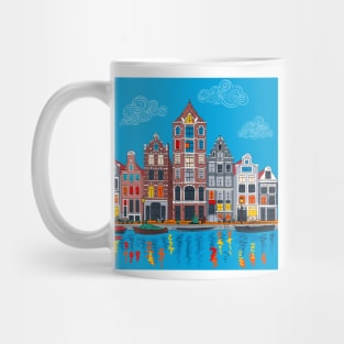 Amsterdam canal and houses Mug